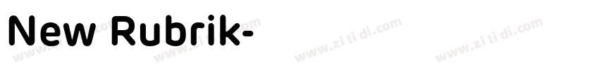 New Rubrik字体转换